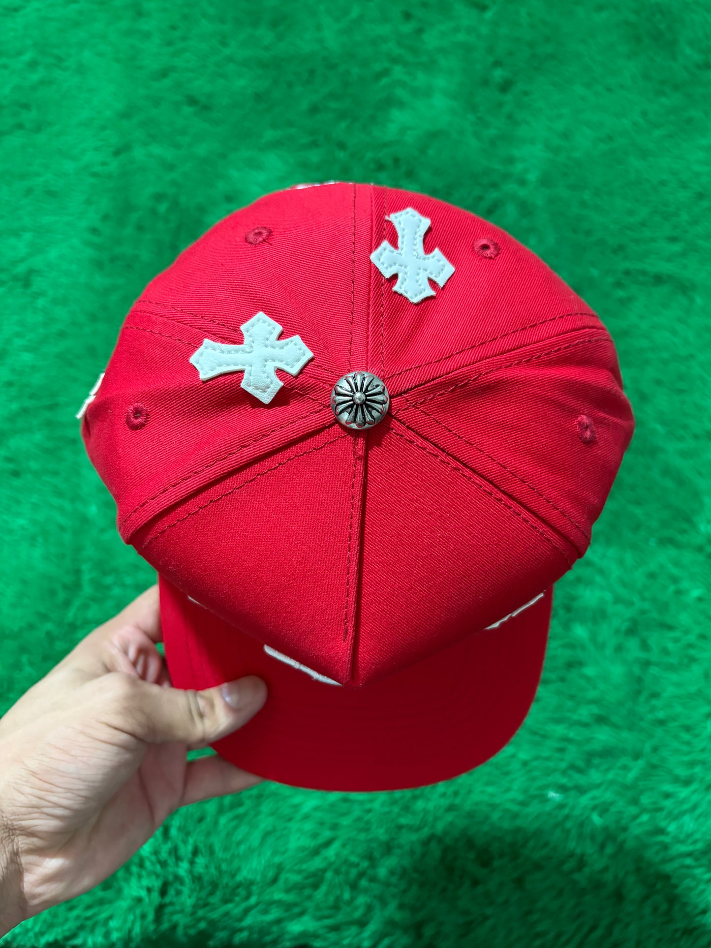 Chrome Hearts Cross Patch Red