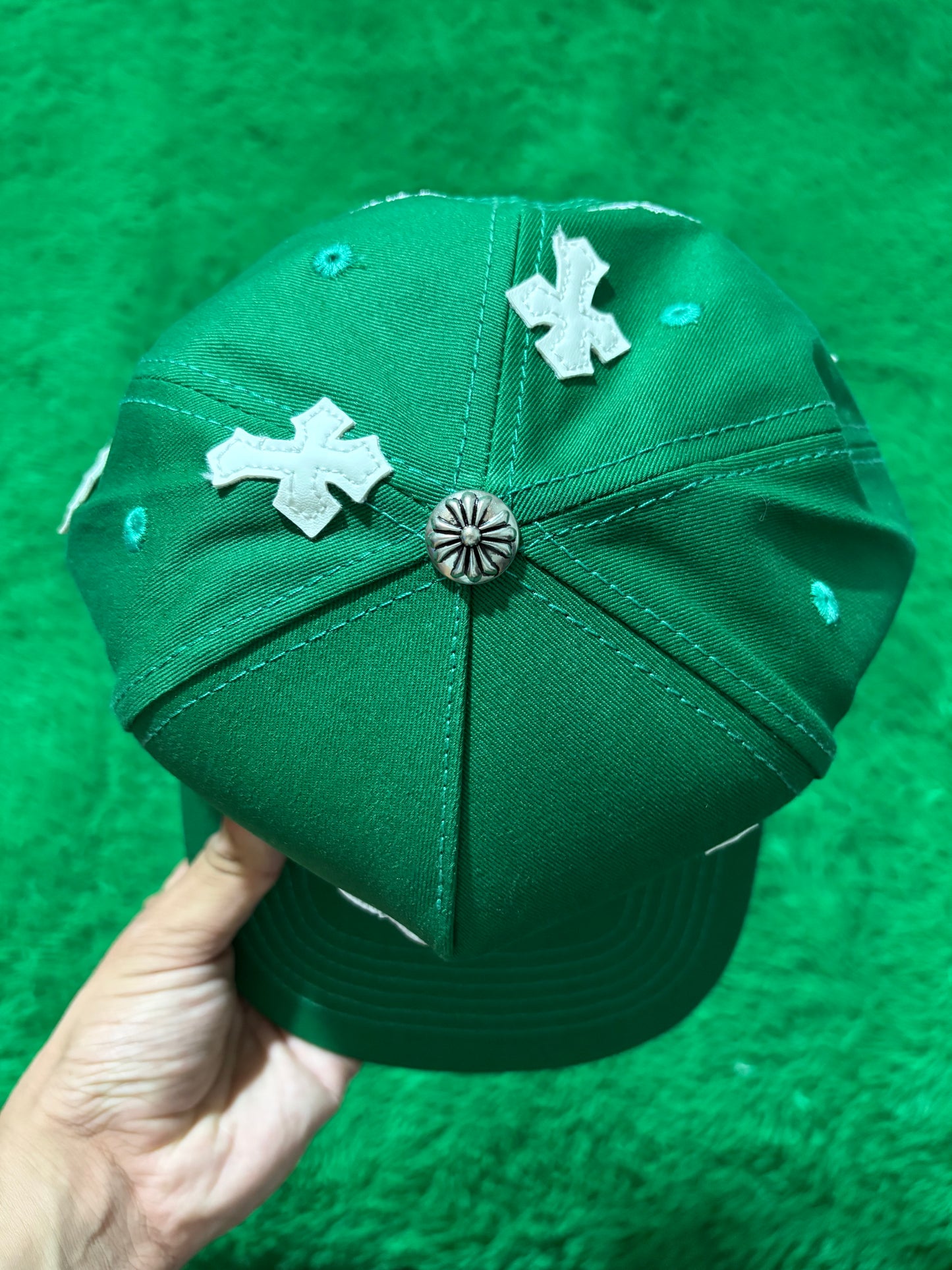 Chrome Hearts Cross Patch Green