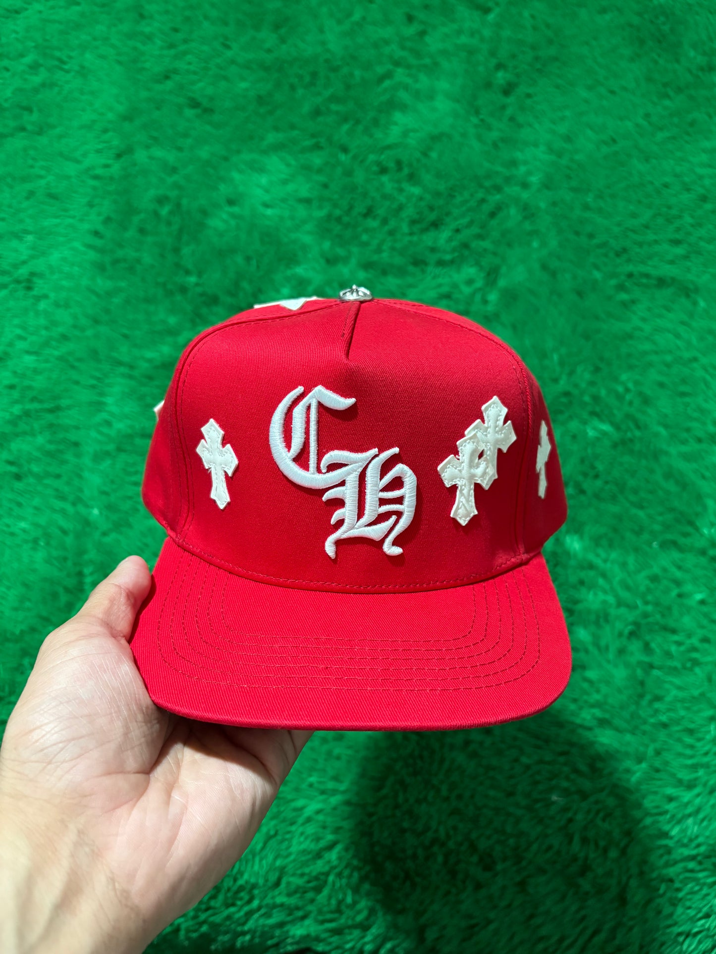 Chrome Hearts Cross Patch Red