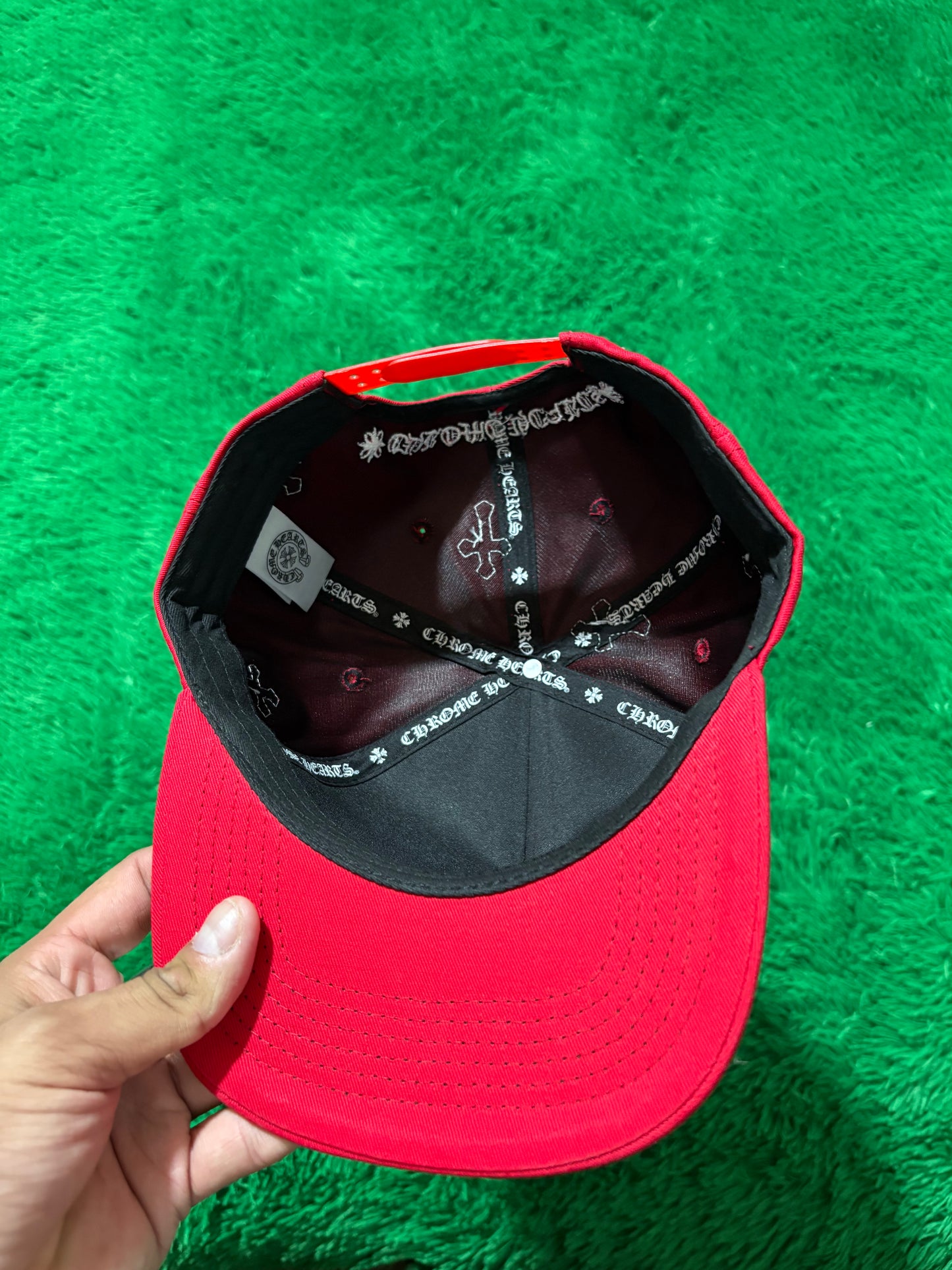 Chrome Hearts Cross Patch Red